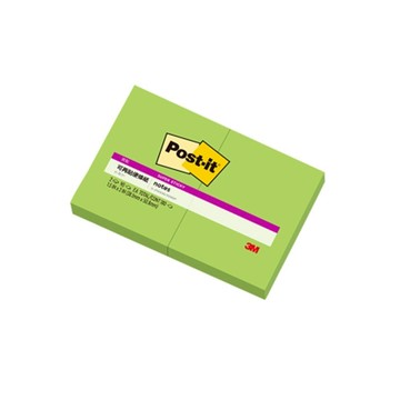 【活動贈品請勿下單】3M 621S-2C6 利貼狠黏便條紙 2X1.5 綠