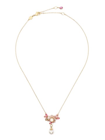 Swarovski - Gema pendant necklace - women - Gold Plated/Crystal/Pearl - One Size