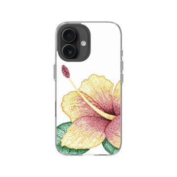 iPhone 16 Clear Case（相機按鈕） 透明 - MOLECULARTS - 朱槿花