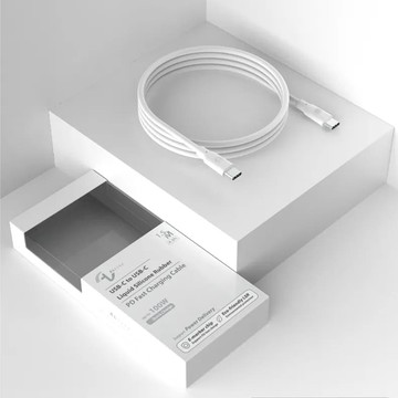Allite | 1.5 M 液態矽膠充電線（USB-C to USB-C）- 經典白/冷霧灰