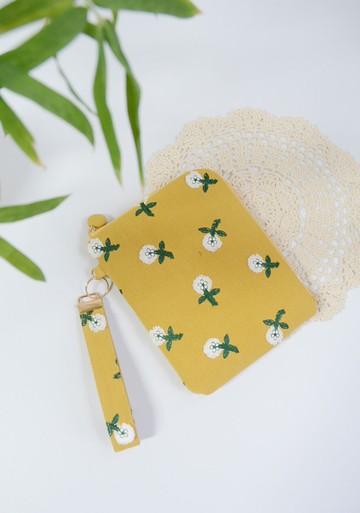 黃色系刺繡布料閱讀器保護套 防水 官網同款 kobo包 hyread 客制