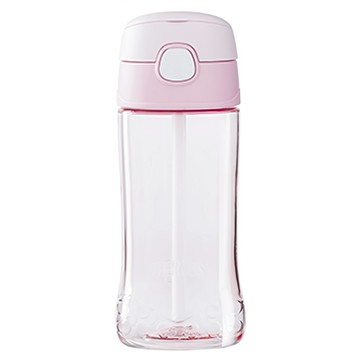 THERMOS 膳魔師 彈蓋兒童吸管瓶  450ml  淺粉色  1個
