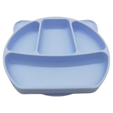 矽膠吸盤  1組  夕霧藍  餐盤 + 防塵蓋