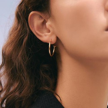 飾品925銀針開口圓設計感耳環耳飾氣質時尚款耳墜女小眾設計ins潮