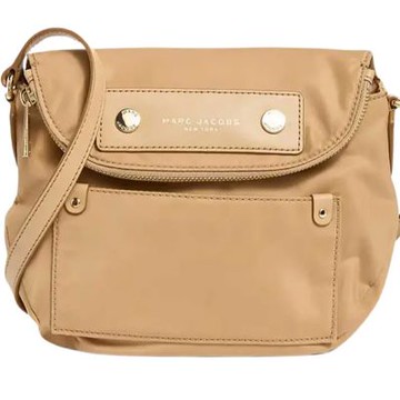 【MARC JACOBS】奶茶尼龍布小款斜背包