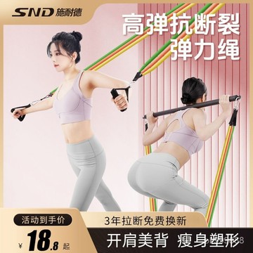 【臺灣出貨】室內傢用拉力器 拉力繩 彈力繩 拉力帶 彈力帶 阻力帶 阻力繩 美臀塑形訓練 練背神器 彈力繩 BW31