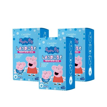 【卡蘿琳】佩佩豬兒童消化酵素 口嚼錠 優格口味 150粒 ３入組＋贈佩佩豬紙袋１入