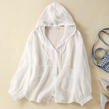 棉麻防曬衣女士裝夏季天2025年新款春秋薄風衣爆款短外套長袖上衣