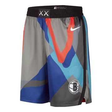 Nike Dri-FIT x Kaws Brooklyn Nets 2023/24 City Edition NBA Swingman Shorts 'Multi-Color'