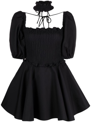 De La Vali - Bon Bon minidress - women - Cotton - 12 - Black