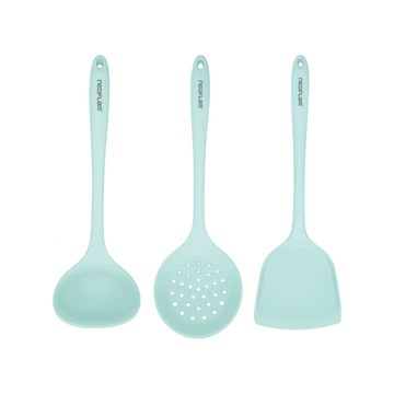 Premium矽銀鍋鏟/湯杓/漏勺三件組-ICE