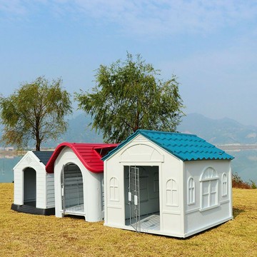 免運 公司貨 包安裝 狗窩戶外別墅豪華寵物用品室外防雨防水金毛狗屋中小型犬四季通用 可開發票 全館八折 工廠現貨直銷 新品特價 d11238