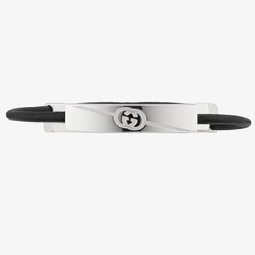 GUCCI 古馳 TAG DIAGONAL 系列手環 925銀