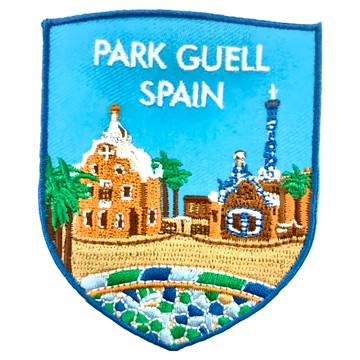 A-ONE 匯旺 地標造型刺繡 西班牙 桂爾公園 NO.250 7.5x6cm  1個