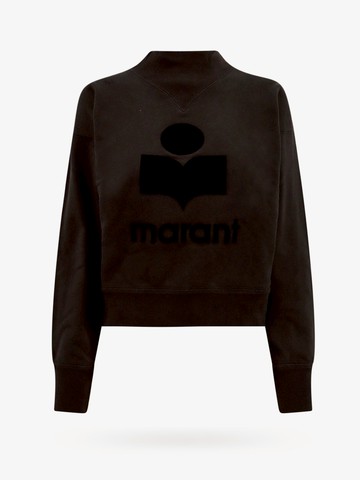 Moby organic cotton sweatshirt with flocked logo - MARANT ETOILE - gender_Woman