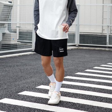 BALLHO籃球五分褲純色短褲男女寬松美式球褲潮運動休閑訓練華夫格