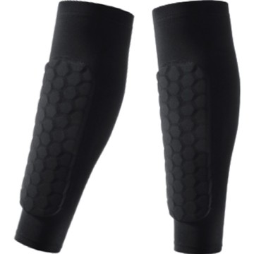 緩衝防撞運動護腿套  L  黑色  1組