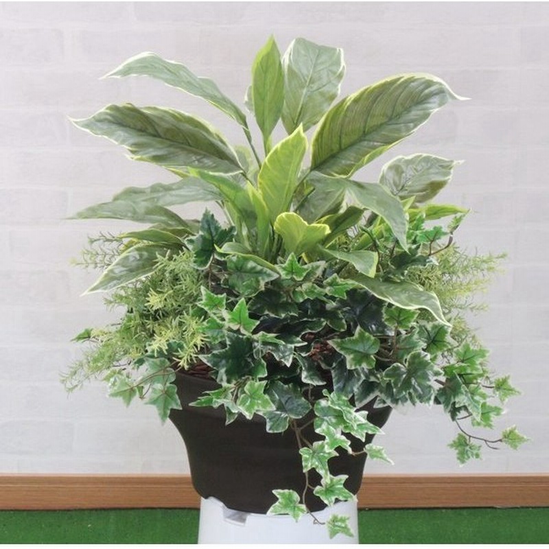 ホスタ寄せ植えポット 屋外対応 造花 インテリア 観葉植物 ガーデニング 65cm 通販 Lineポイント最大0 5 Get Lineショッピング