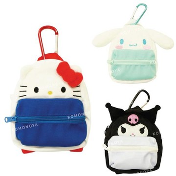 小禮堂 Sanrio 三麗鷗 扣環小物收納包 (後背包款) Kitty 酷洛米 大耳狗