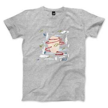 Begin Again - 中性版T恤 - 深麻灰