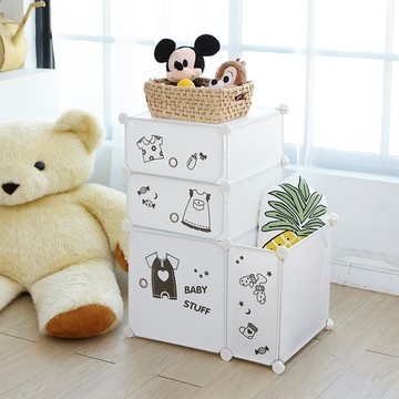 【H&R安室家】趣味卡通收納櫃 HPF02