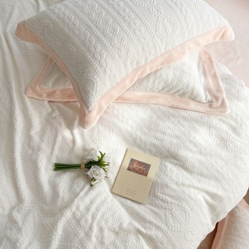 輕奢雕花牛奶絨四件套冬季珊瑚絨加厚高檔雙面法蘭絨床笠床上用品