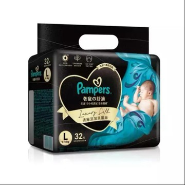 【安琪兒婦嬰百貨】日本 Pampers 幫寶適奢寵幫黏貼型 (L32片單包)