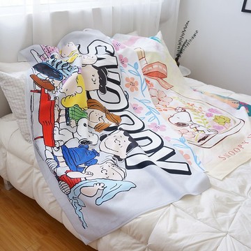 純棉毛圈卡通可愛印花加厚加大吸水家用成人浴巾兒童毛巾毯沙發巾