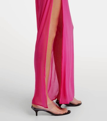 Magda Butrym Floral-appliqué jersey gown