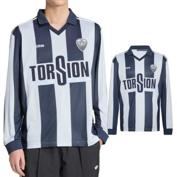Adidas Brit Hme Jersey 男款 藍白色 寬鬆 V領  上衣 長袖 HZ3787