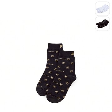 【FILA】造型短襪-黑色 SCZ-1007-BK