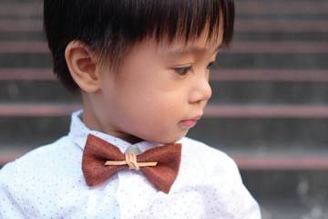 煲呔 Bowtie 領結 領帶 伴郎禮 皮革 復古風 毛氈布