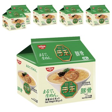 NISSIN 日清 拉王 非油炸速食麵 豚骨 89g  30包