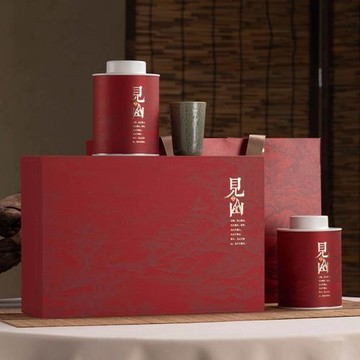 新款茶葉包裝盒空禮盒紅茶綠茶巖茶通用鐵罐茶葉禮盒裝空盒可