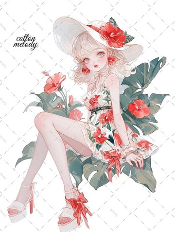 原創貼紙 no.6492 人物貼紙 原創貼紙 人物貼紙 女孩貼紙 原創人物貼紙