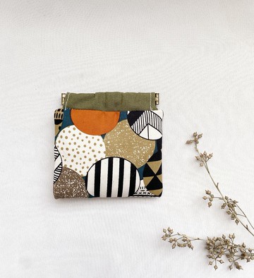 【好日手作】日式和風花布 彈口夾 小零錢包 收納包