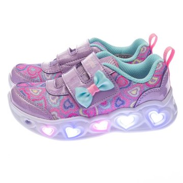 SKECHERS 女嬰童系列 燈鞋 HEART LIGHTS - 303258NLVMT
