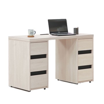 【MUNA家居】典雅玄青4尺書桌/附USB+插座