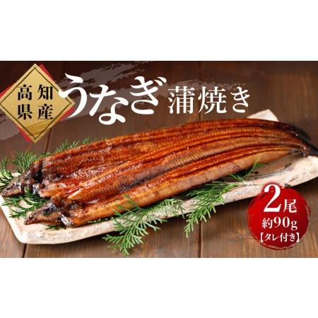 ふるさと納税 高知県産　うなぎ蒲焼き　約90g×2尾　タレ付き 高知県高知市