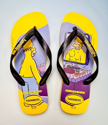 havaianas 哈瓦士 巴西人字拖 男款 Simpsons 肌肉荷馬 涼鞋 拖鞋 夾腳拖 海灘鞋＊夏日微風＊