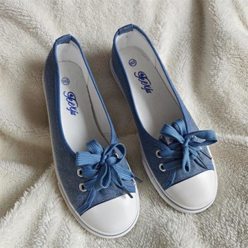 淺口懶人鞋女2024夏季韓版透氣低幫套腳帆布鞋學生平底百搭女鞋子