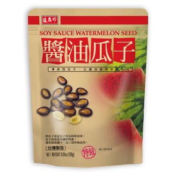 【盛香珍】特級醬油瓜子180g/包