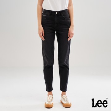 Lee 女款 413 高腰標準小直筒牛仔褲 黑色