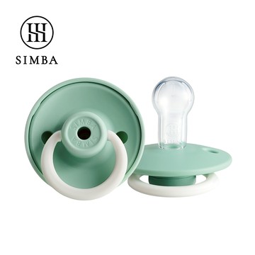 Simba扭扭圓型夜光安撫奶嘴(酪梨牛奶)