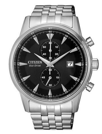 CITIZEN星辰 CA7001-87E 紳士急速三眼計時光動能腕錶  黑面+銀 43mm｜樂天全館特惠中★指定刷卡回饋10%