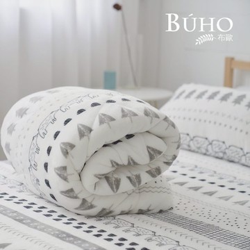 BUHO 台灣製 極柔暖法蘭絨舖棉暖暖被(150x200cm) - 水光花事