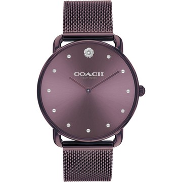 COACH Elliot 經典山茶花米蘭帶女錶 送禮-36mm CO14504211