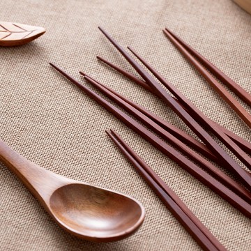 【UDiLiFE】樂司 細尖型天然木筷 單雙入 環保筷子 實木筷 鐵木筷 木製餐具 環保餐具 木餐具 環保