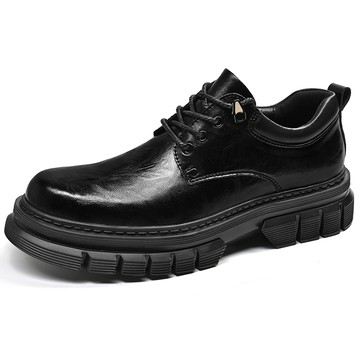 大友SAZSW063德比鞋男款真皮正裝商務休閒皮鞋大頭厚底增高結婚新郎鞋