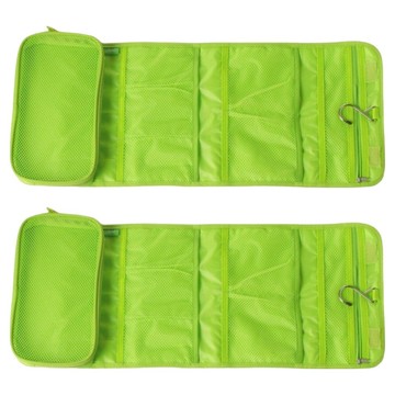 Osun 歐桑生活 可攜帶/可吊掛旅行出差盥洗/化妝包/收納包 CE233 2個  蘋果綠  64.5 x 26cm